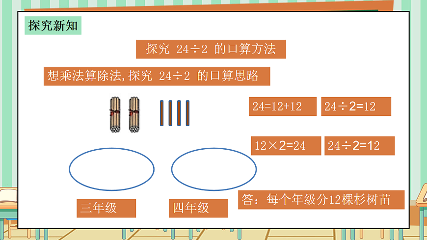 2026年春西师版小学三年级下册数学第二单元（两三位数除以一位数）2.3《除数是一位数的除法—分树苗》课件第6页