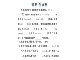 小学语文新部编版三年级下册 第二单元综合训练课件（2026春）（放映显示答案）