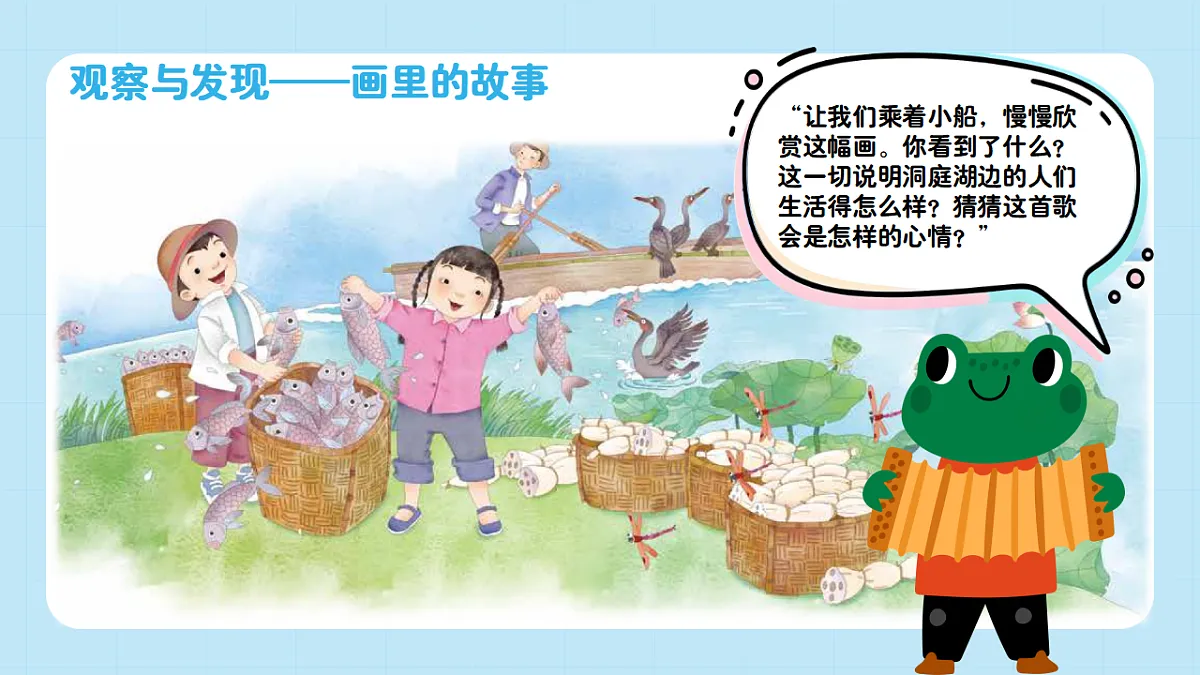 【接力版】音乐一年级下册 第五单元《八百里洞庭鱼米乡》 课件第5页