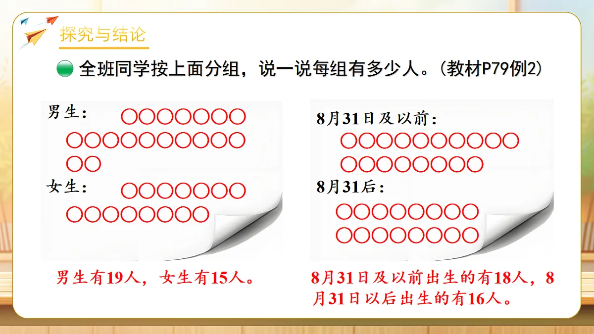 【任务型备课】北师大版二年级下册-7.1 怎样分组（课件）第8页