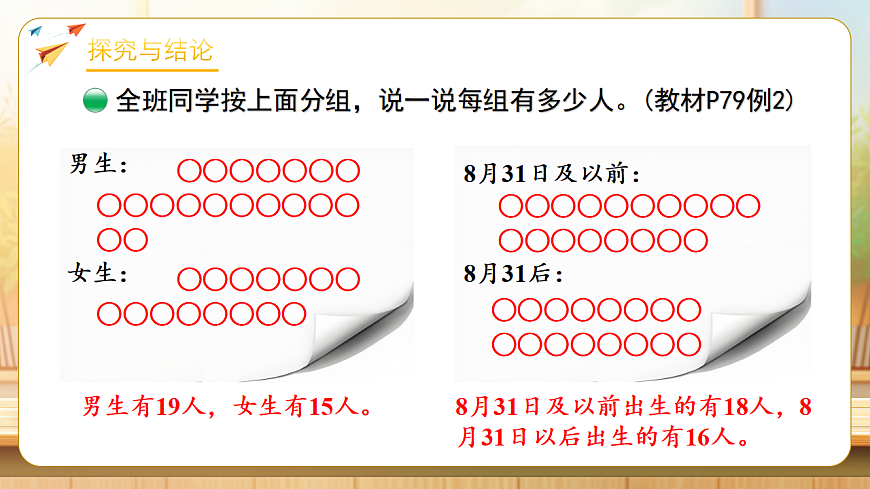 【任务型备课】北师大版二年级下册-7.1 怎样分组（课件）第8页
