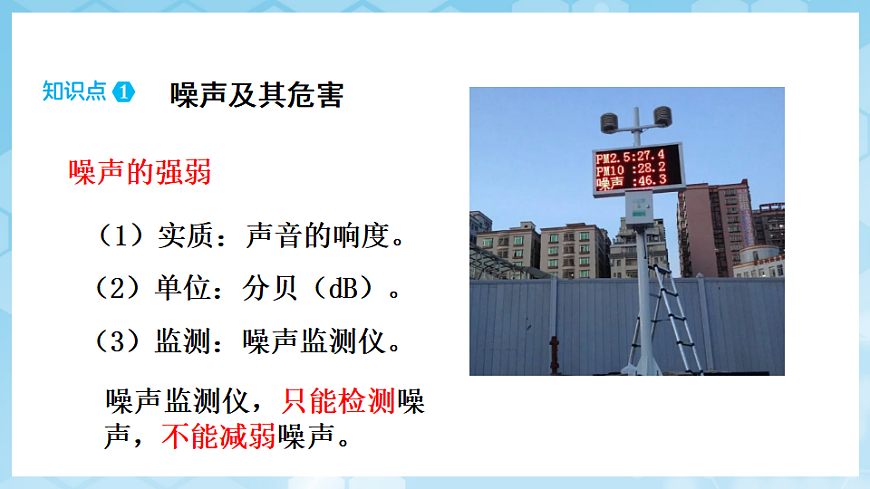 沪科版物理八年级全册第二章第四节《噪声控制与健康生活》 教学课件第7页
