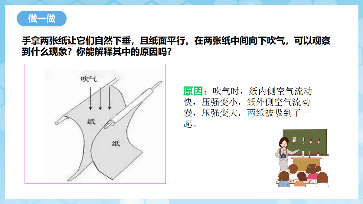 沪科版物理八年级全册第八章第四节《 流体压强与流速关系》 教学课件第6页