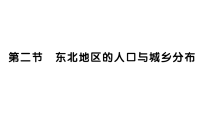 初中地理湘教版（2024）八年级下册（2024）第六章 区域地理特征与城乡分布第二节 东北地区的人口与城乡分布作业课件ppt