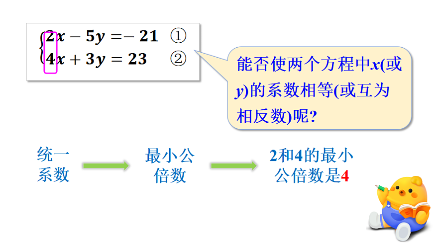 第2课时  用加减法解稍复杂的二元一次方程组第4页