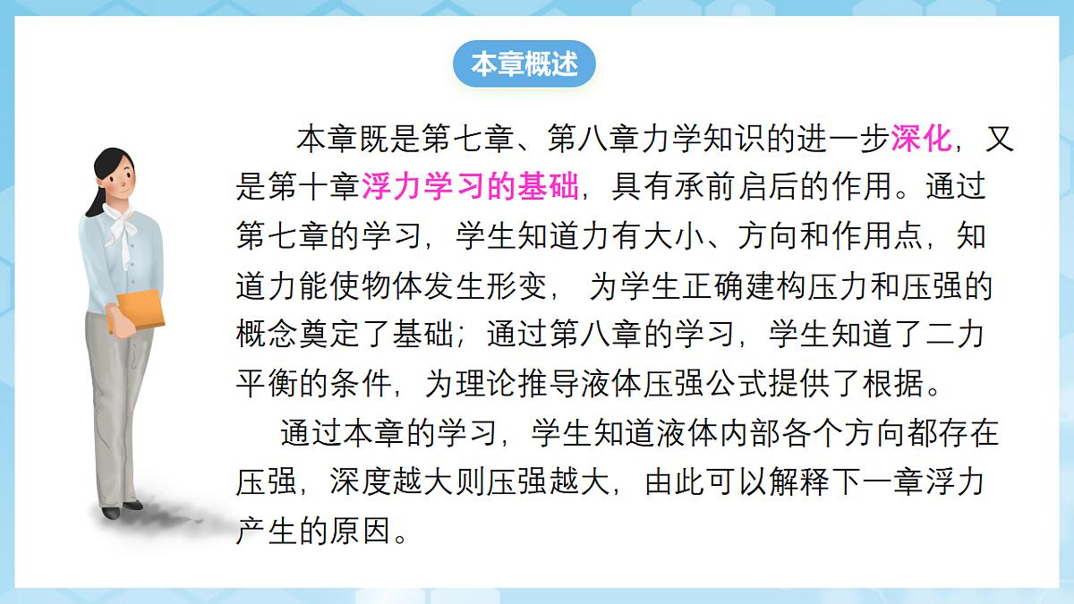 人教版物理八下第九章 压强 单元解读课件第4页