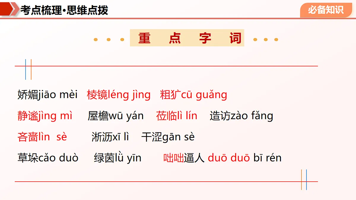 专题01 字词句基础（期末复习课件）七年级语文上学期新教材统编版第8页