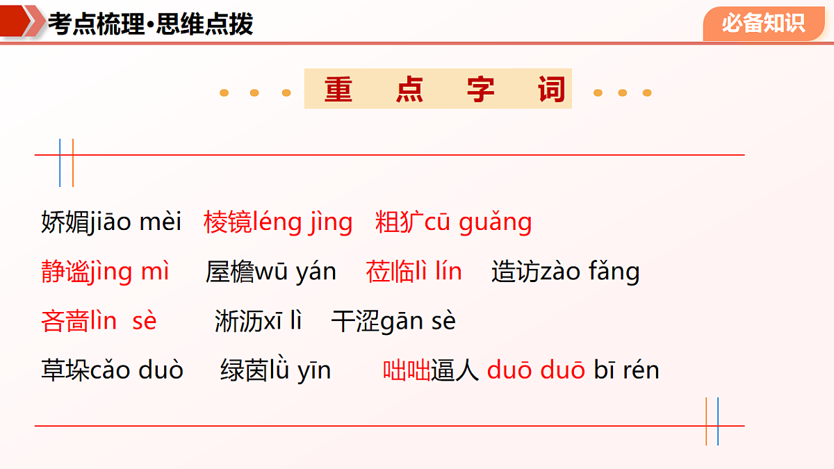 专题01 字词句基础（期末复习课件）七年级语文上学期新教材统编版第8页