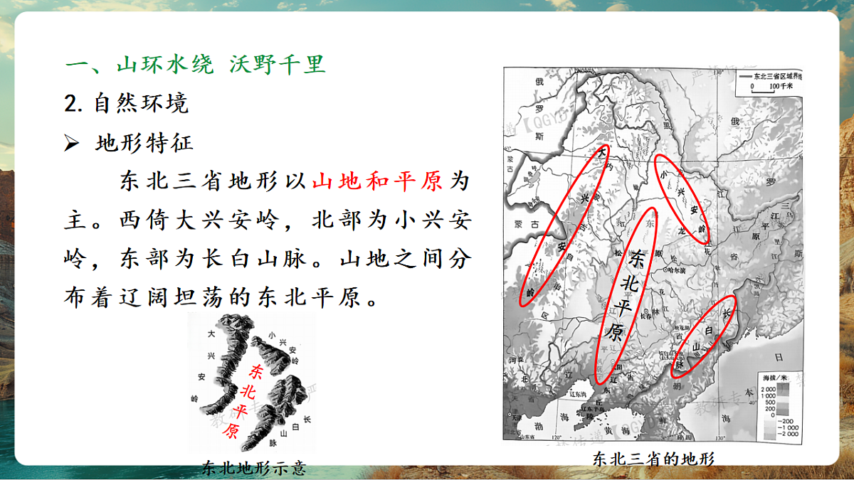 7.2 “白山黑水”—东北三省 课时1 山环水绕 沃野千里 从“北大荒”到“北大仓” 课件第5页