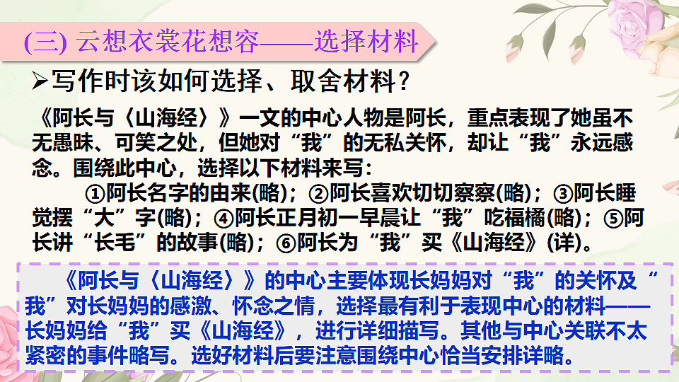 第四单元 写作  怎样选材第7页