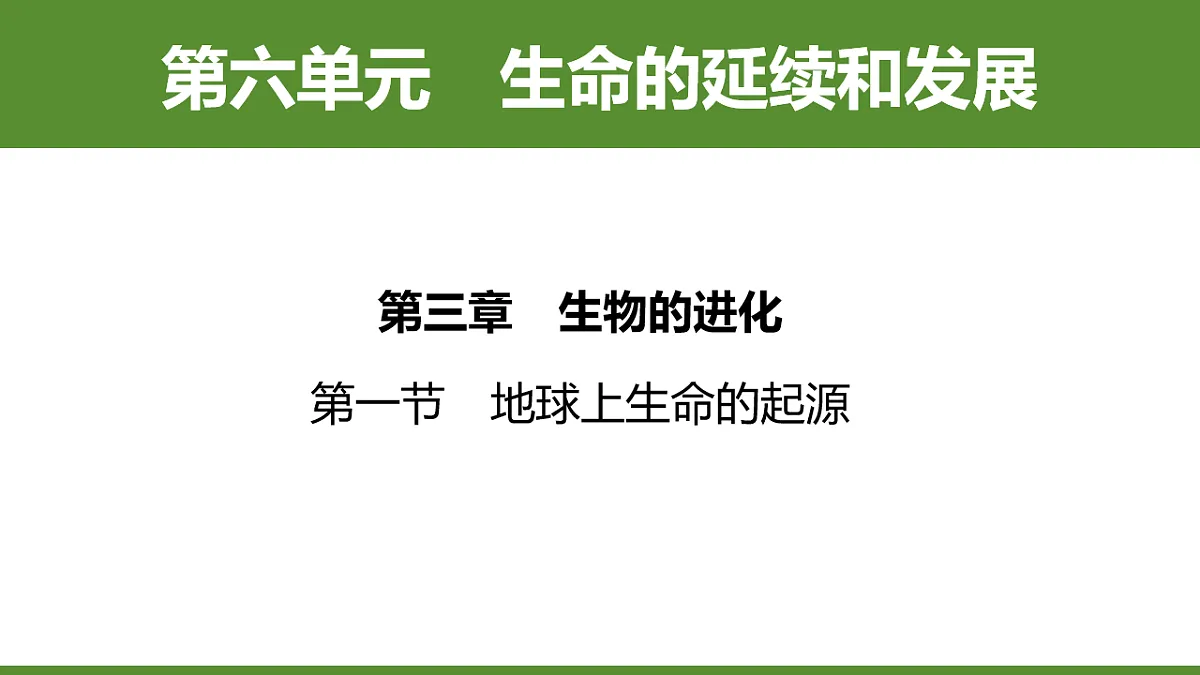 6.3.1 地球上生命的起源 第1页
