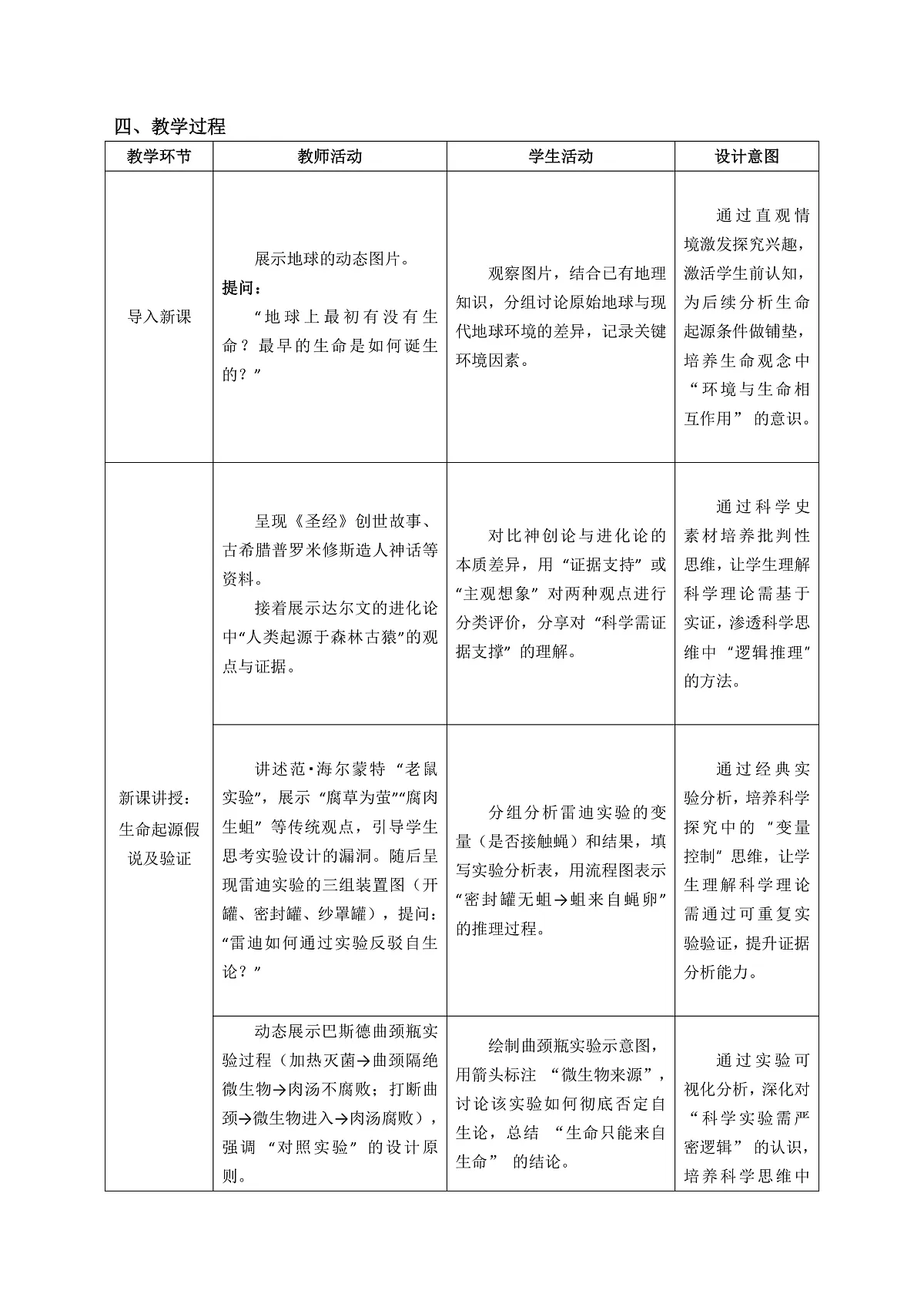 6.3.1 地球上生命的起源 教学设计第2页