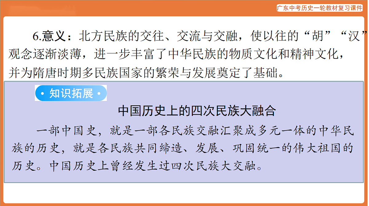 第一部分 第四单元 三国两晋南北朝时期：政权分立与民族交融-课件 2026年广东中考历史一轮复习(含答案解析）第8页