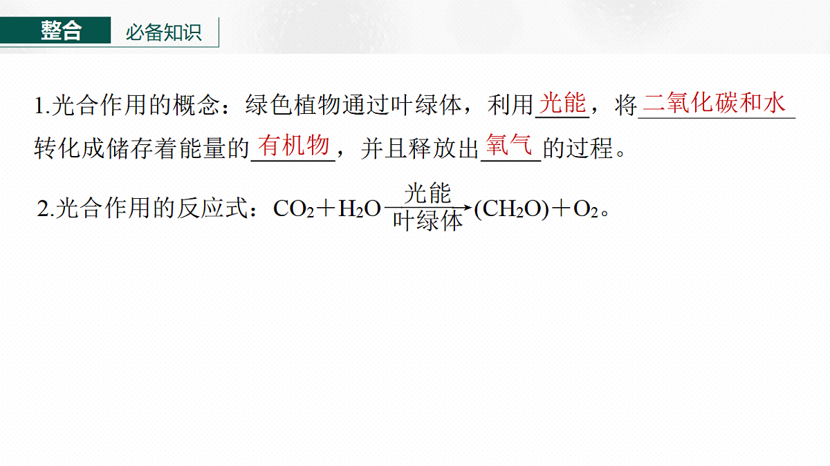高考生物一轮复习课件-光合作用的原理第3页