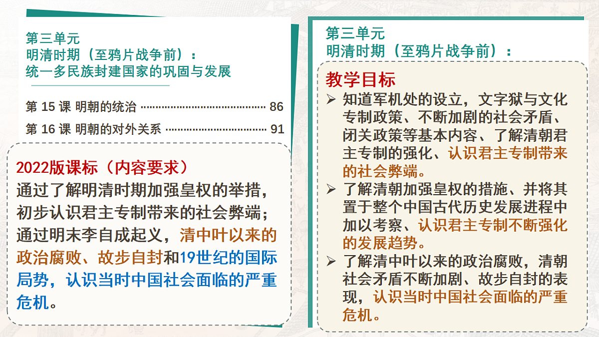 人教版初中历史七年级下册（2024）第19课 清朝君主专制的强化 课件第1页