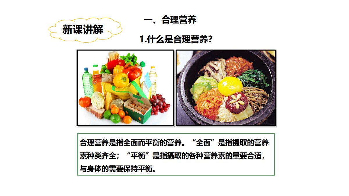 人教版初中生物七年级下册（2024）4.2.3 合理营养与食品安全 课件第3页