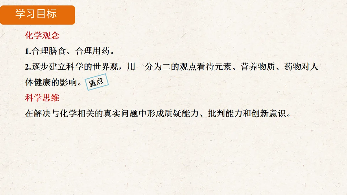 人教版九年级化学下册教学课件《第十一单元 课题1 化学与人体健康》第2页