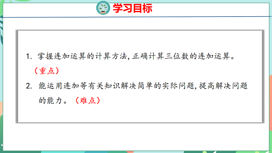 26春苏教版二年级下册数学6.4 三位数连加的笔算 课件第2页