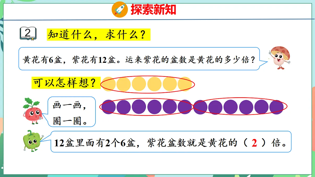 26春苏教版二年级下册数学2.2 求一个数是另一个数的几倍 课件第6页