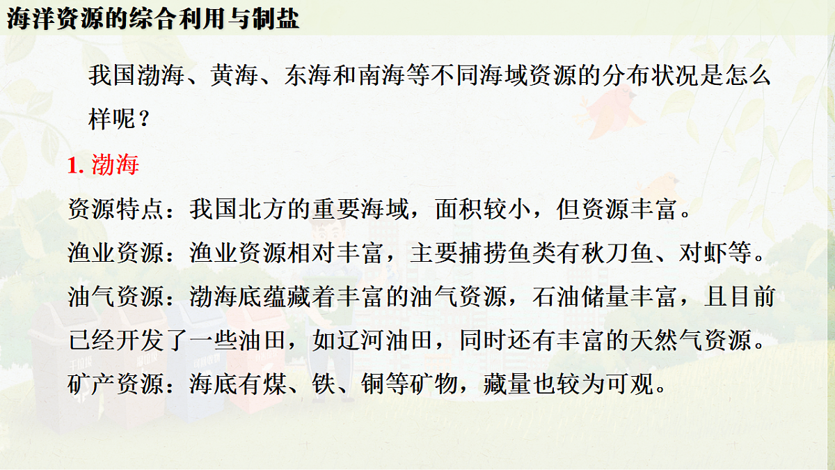 人教版九年级化学下册教学课件《第九单元 跨学科实践活动8：海洋资源的综合利用与制盐》第6页