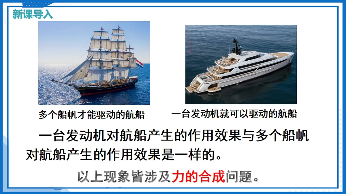 第七章 第二节 力的合成 （教学课件）-2025-2026学年八年级物理全一册（沪科版）第5页