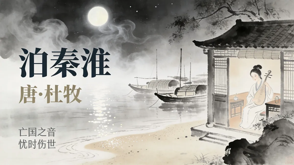 第六单元《课外古诗词诵读：泊秦淮》课件统编版语文七年级下册第1页