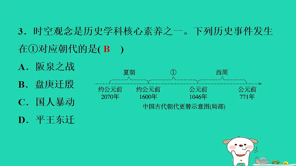 2025七年级历史上册第二单元第四课夏商西周王朝的更替习题课件新人教版（含答案）第4页