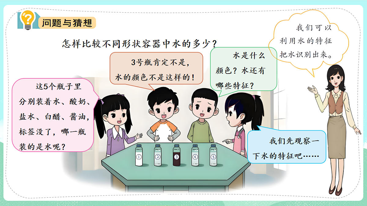新教材 大象版 小学科学 一年级下册 1.3 水的特征 课件第4页