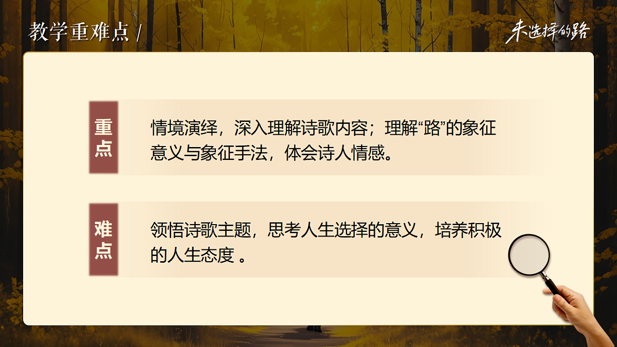 2026春人教版语文七年级下册20.2《未选择的路》课件第6页