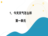 1.今天天气怎么样 小学科学 苏教版（2024） 二年级下册 课件