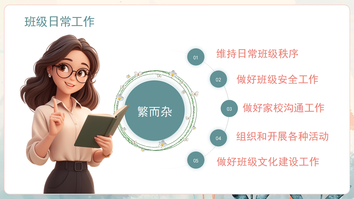 绿色小清新教师期末总结  课件第6页