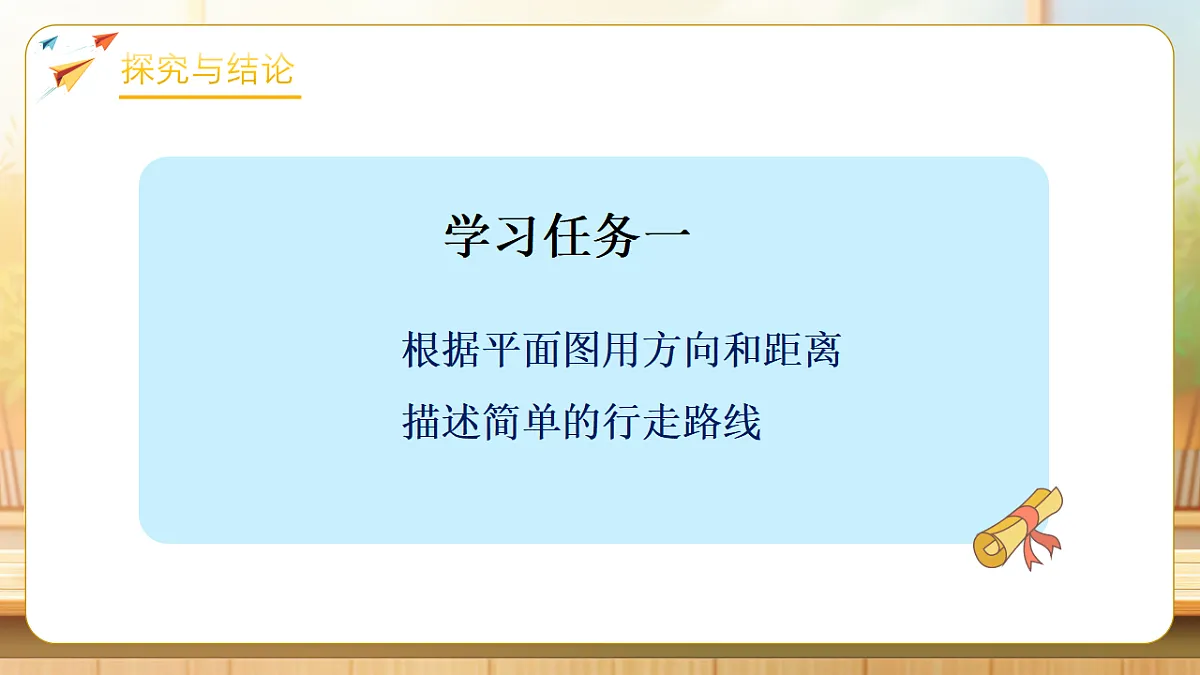 【任务型备课】苏教版六年级下册-5.3 描述简单的行走路线（课件）第6页