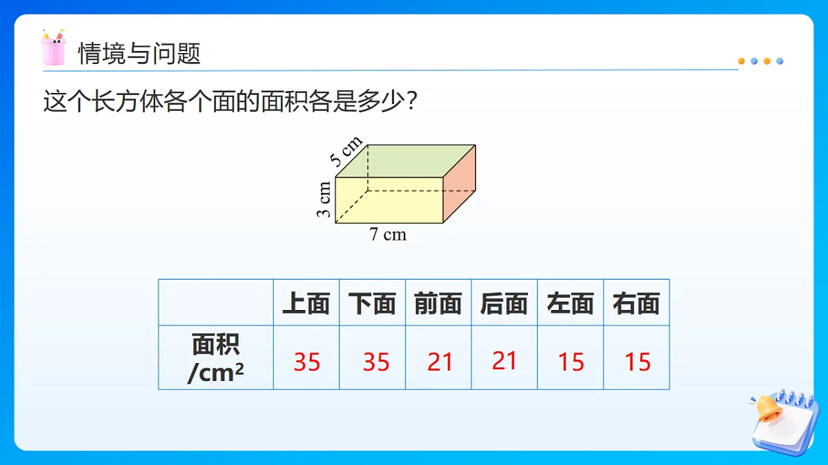 【任务型备课】西师大版五年级下册-3.3 长方体、正方体的表面积（课件）第5页
