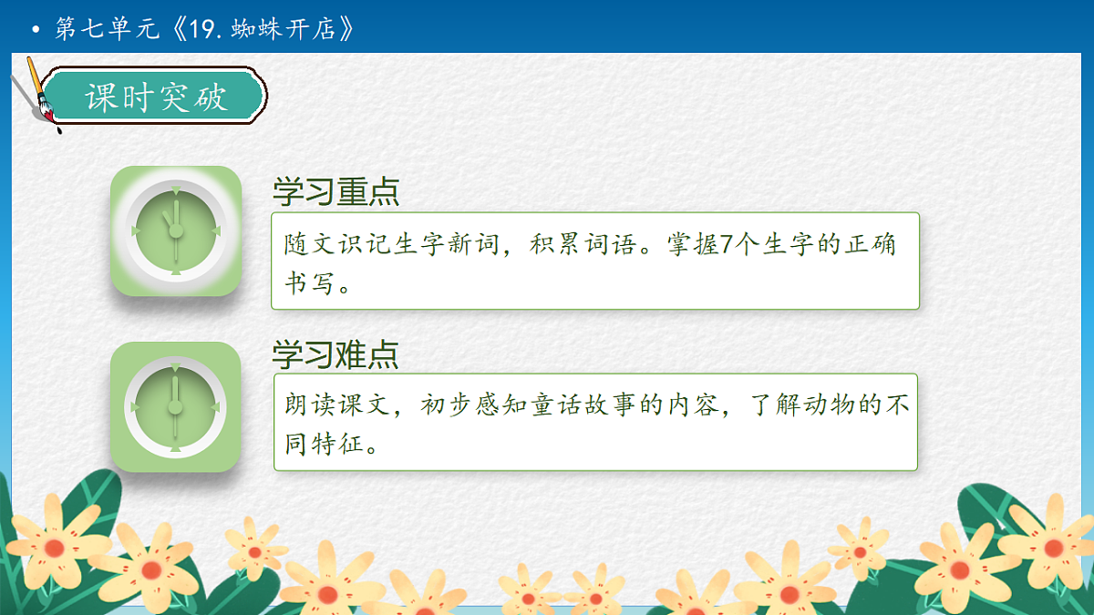 【任务型备课】统编版二年级语文下册-19. 蜘蛛开店 第1课时（课件）第5页