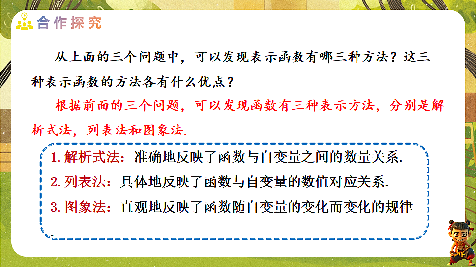 22.2.3 函数的三种表示方法-2025-2026学年人教版数学八年级下册培优教学课件第8页