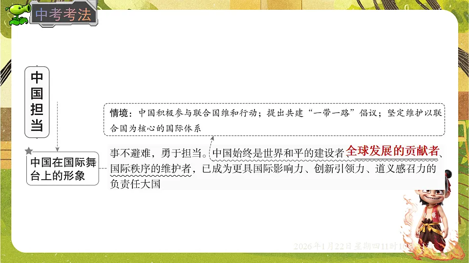 3.1 中国担当（课件）--统编版道德与法治九年级下册第6页