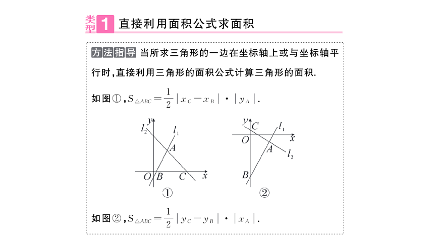 初中数学新华东师大版八年级下册16.5专题7 一次函数与面积问题课后作业课件（2026春）（放映显示答案）第2页