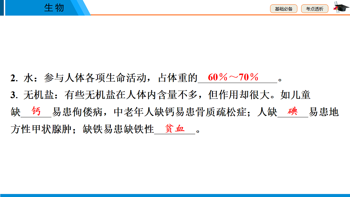 中考生物学一轮专题复习课件（人教版）5.1　人的食物来源于环境第4页