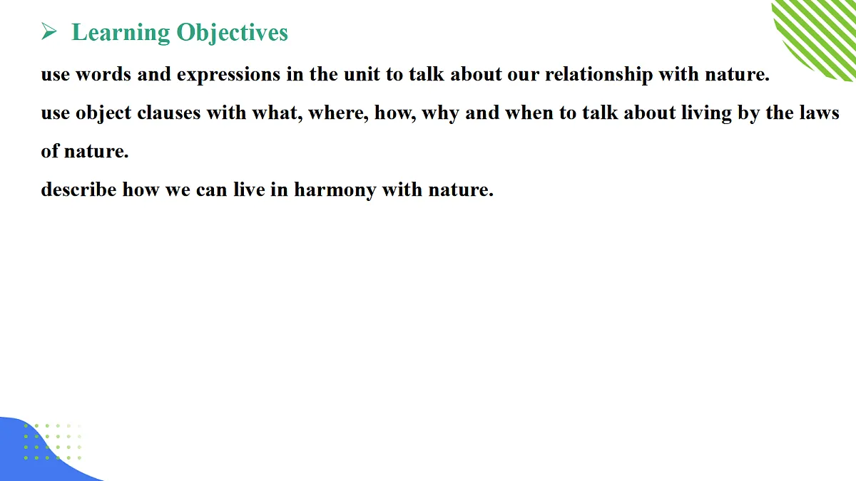 【核心素养】2026春新外研8下英语《Unit 6 Living with nature 01Starting out》 课件第7页