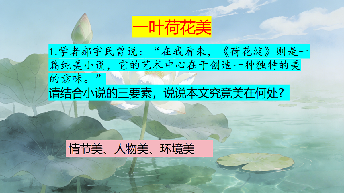 8.1《荷花淀》教学课件统编版高中语文选择性必修中册第7页