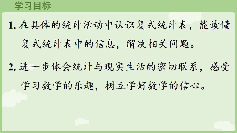 5.2 认识复式统计表 课件 2025-2026学年人教版数学三年级下册第2页