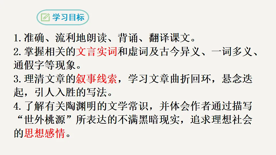 人教版初中语文八年级下册（2024）9 桃花源记 课件第2页