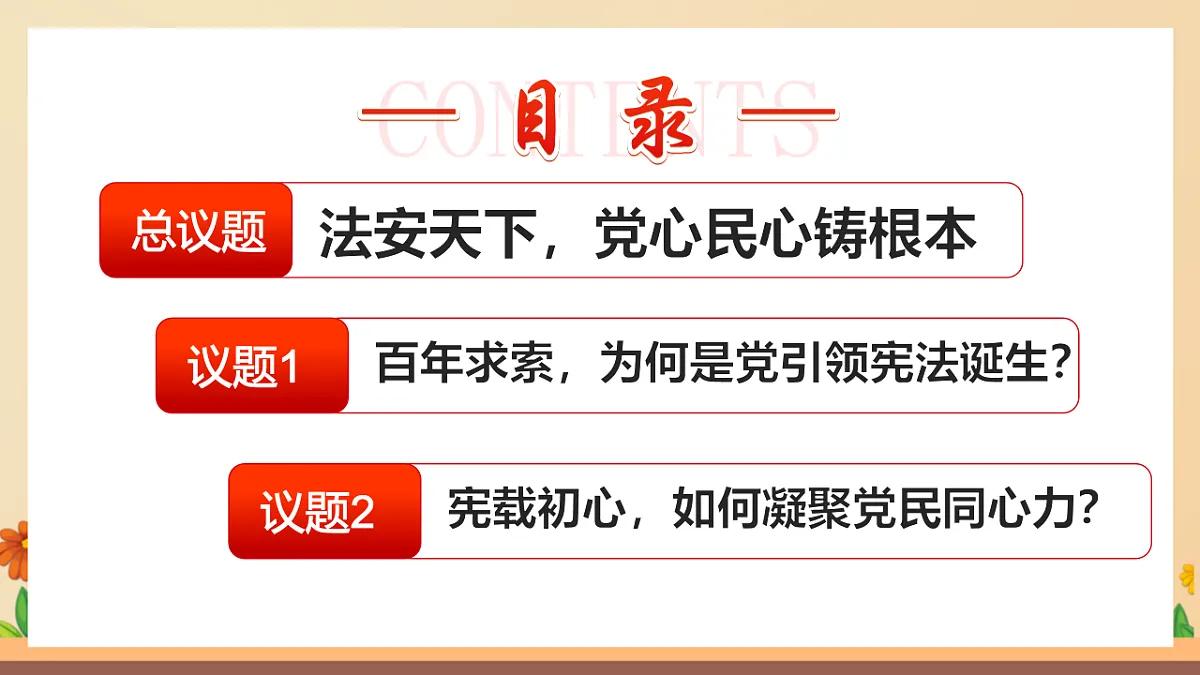 统编版2024初中道法八下1-1《党领导人民制定宪法》教学课件第5页