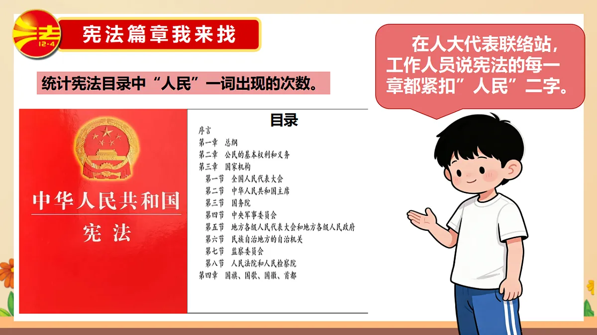 统编版2024初中道法八下1-2《宪法的内容和作用》教学课件第8页