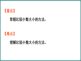 新人教版（2024）数学三年级下册 6.2 小数的大小比较（课件）