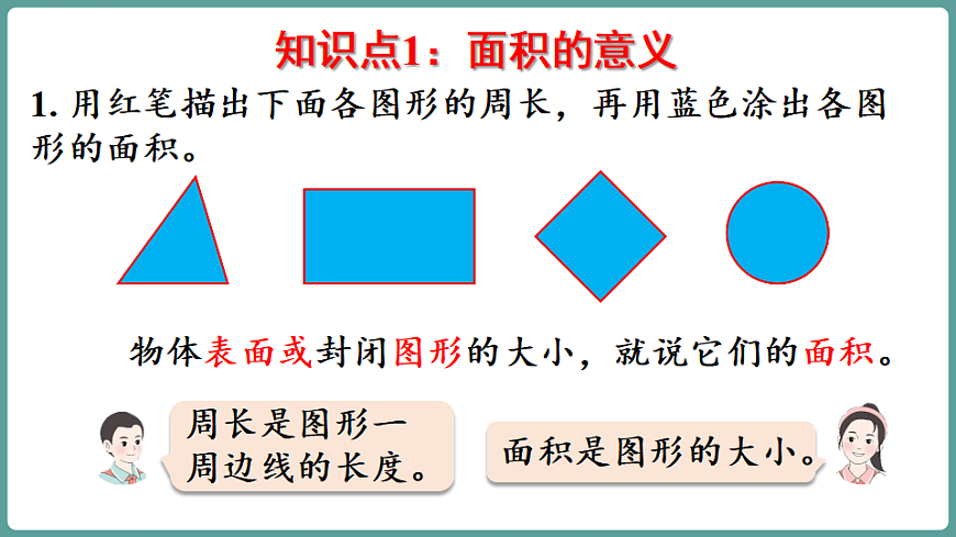 新人教版（2024）数学三年级下册 第四单元 图形的面积 整理和复习（课件）第5页