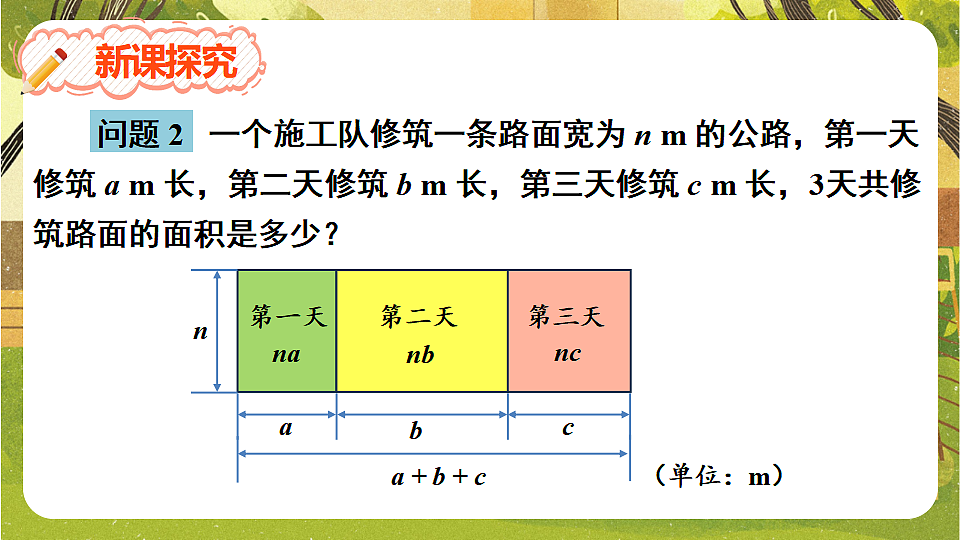 8.2.2单项式与多项式相乘--沪科版（新教材）数学七年级下册培优备课课件第2页