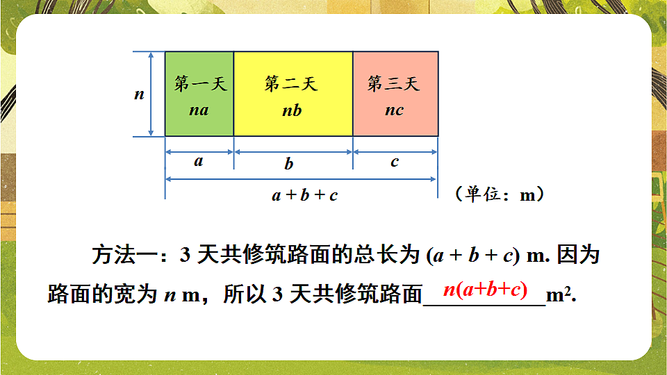 8.2.2单项式与多项式相乘--沪科版（新教材）数学七年级下册培优备课课件第3页