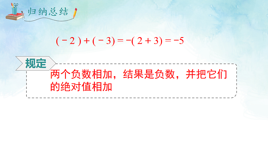 1.4.1.1 有理数的加法-课件-数学湘教版（2024）七年级上册第5页