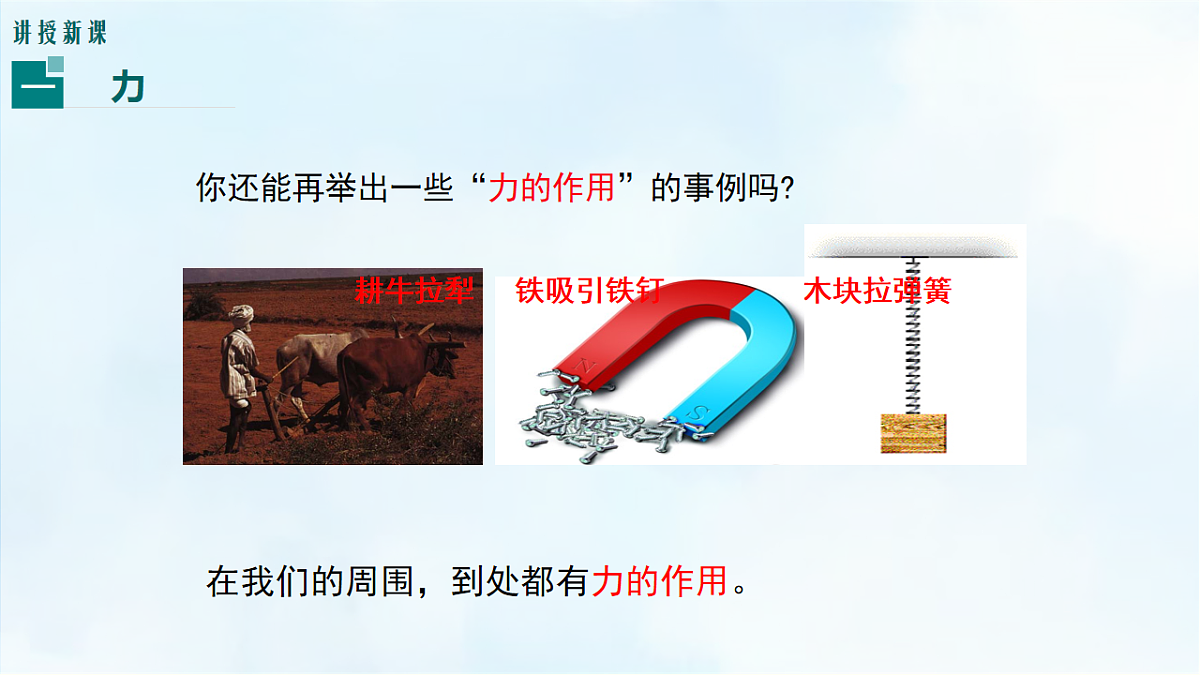 沪粤版八年级物理下册教学课件《6.1 力》第4页